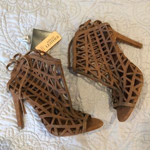 Zara leather heels size 6